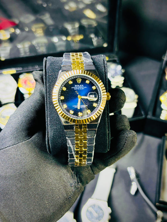 2025 luxury men’s automatic watch with stainless steel band